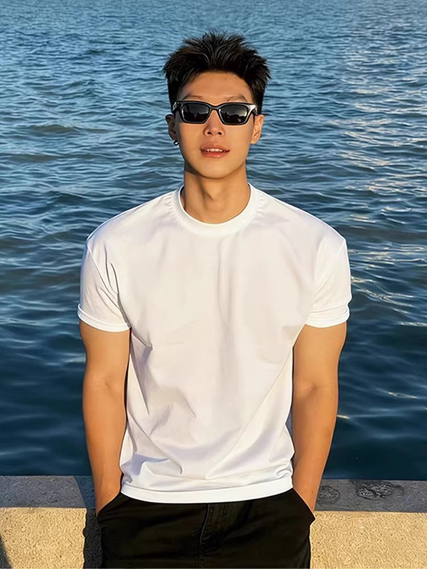 Cleanfit Black Slim Fit Men's  - Streetwear Brand Photography ulasan dan harga