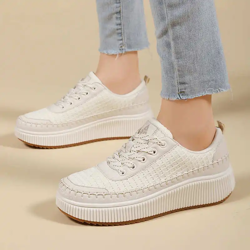 Brown Shoes Woman Flats Autumn - Streetwear Brand Vietnam ulasan dan harga