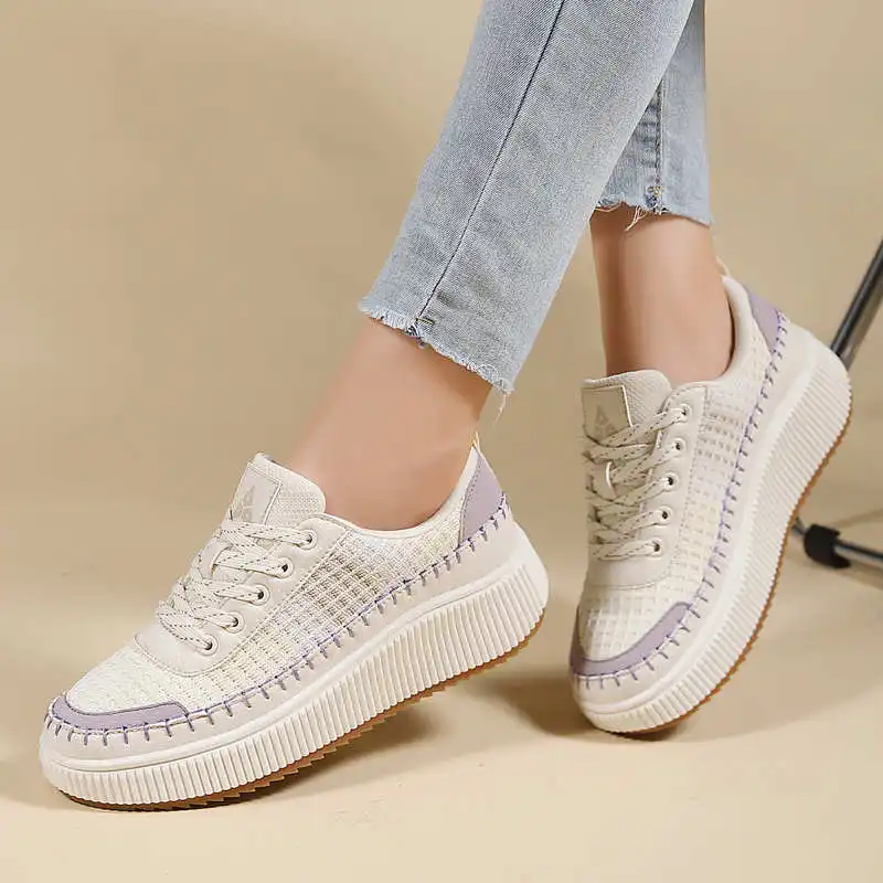Brown Shoes Woman Flats Autumn - Streetwear Brand Vietnam ulasan dan harga