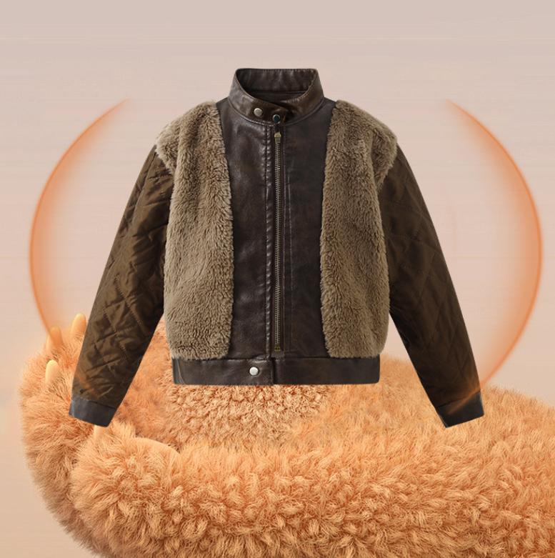 Kids Retro Winter Fleece Velve - Streetwear Brand Photography ulasan dan harga