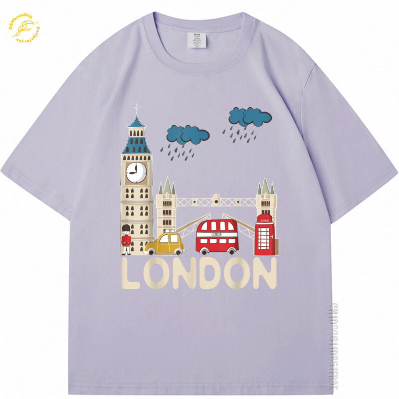 Rainy London Tshirt Cute Souve - Streetwear Brands London ulasan dan harga